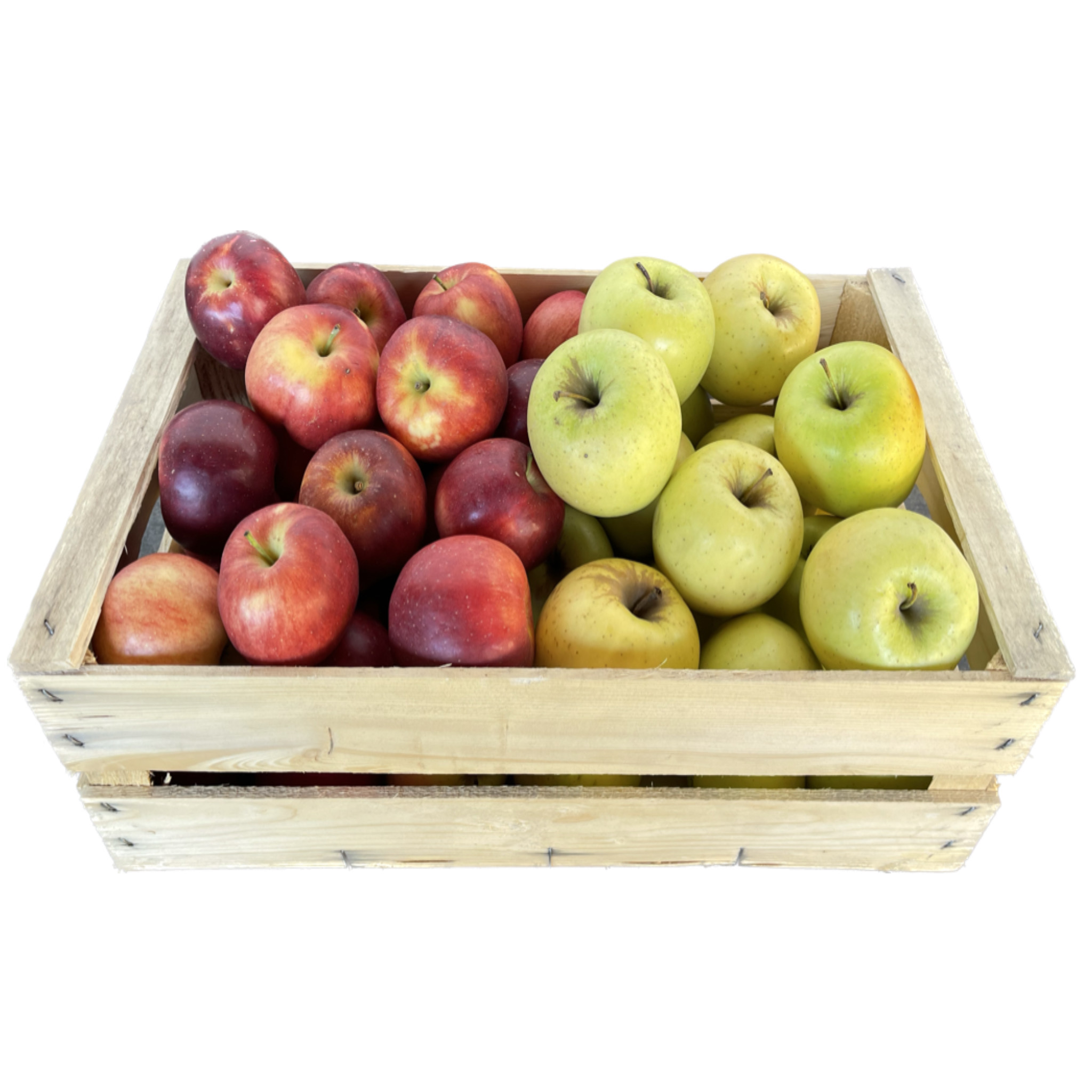 Äpfel rot gelb Kiste 9 kg