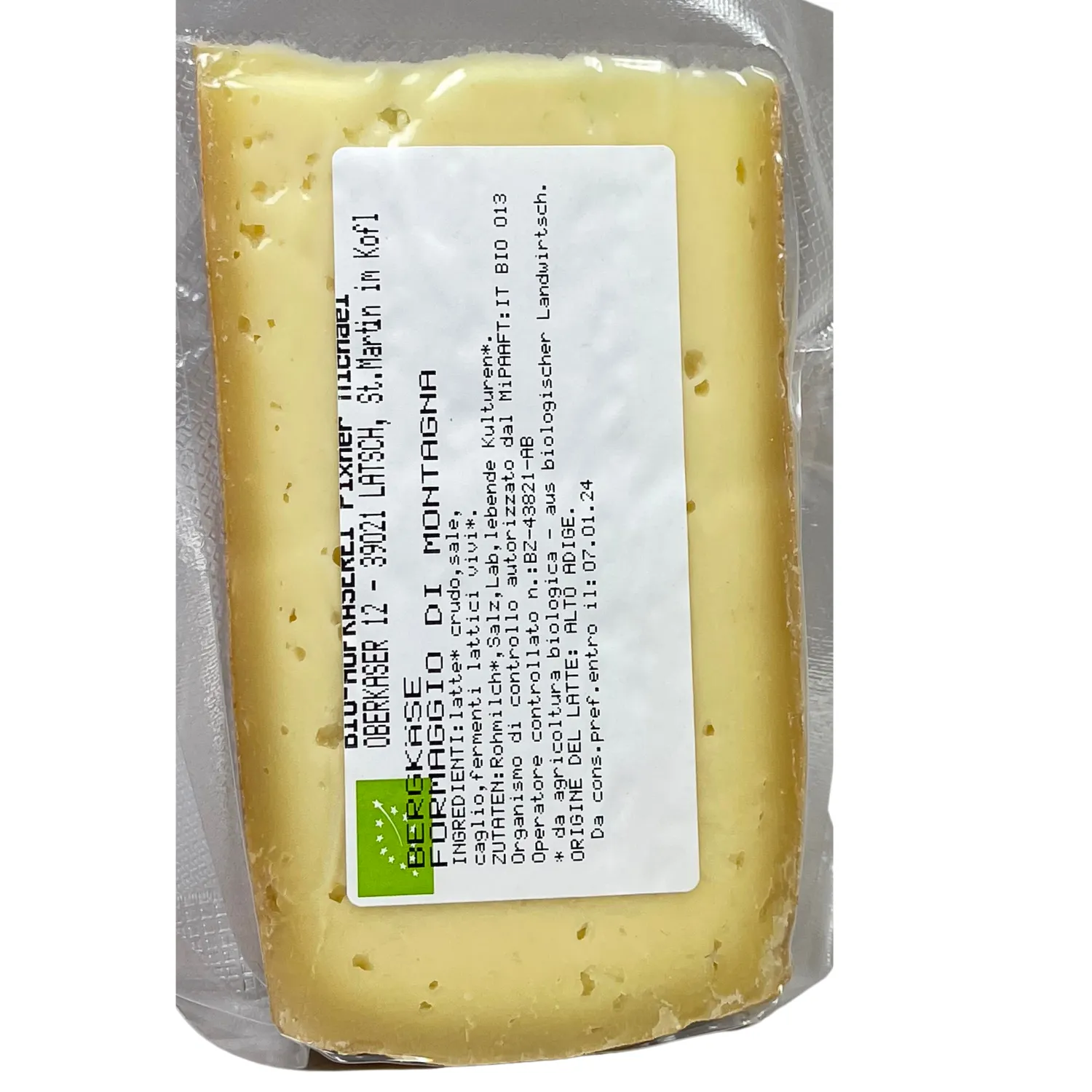 Bergkäse Bio ca. 350 g