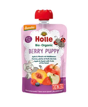 Polpa di mela&pesca&frutti 'BerryPuppy' Bio Demeter 100 g