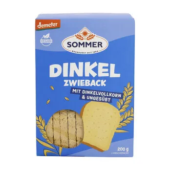 Fette biscottate di farro senza zucchero Bio Demeter 200 g