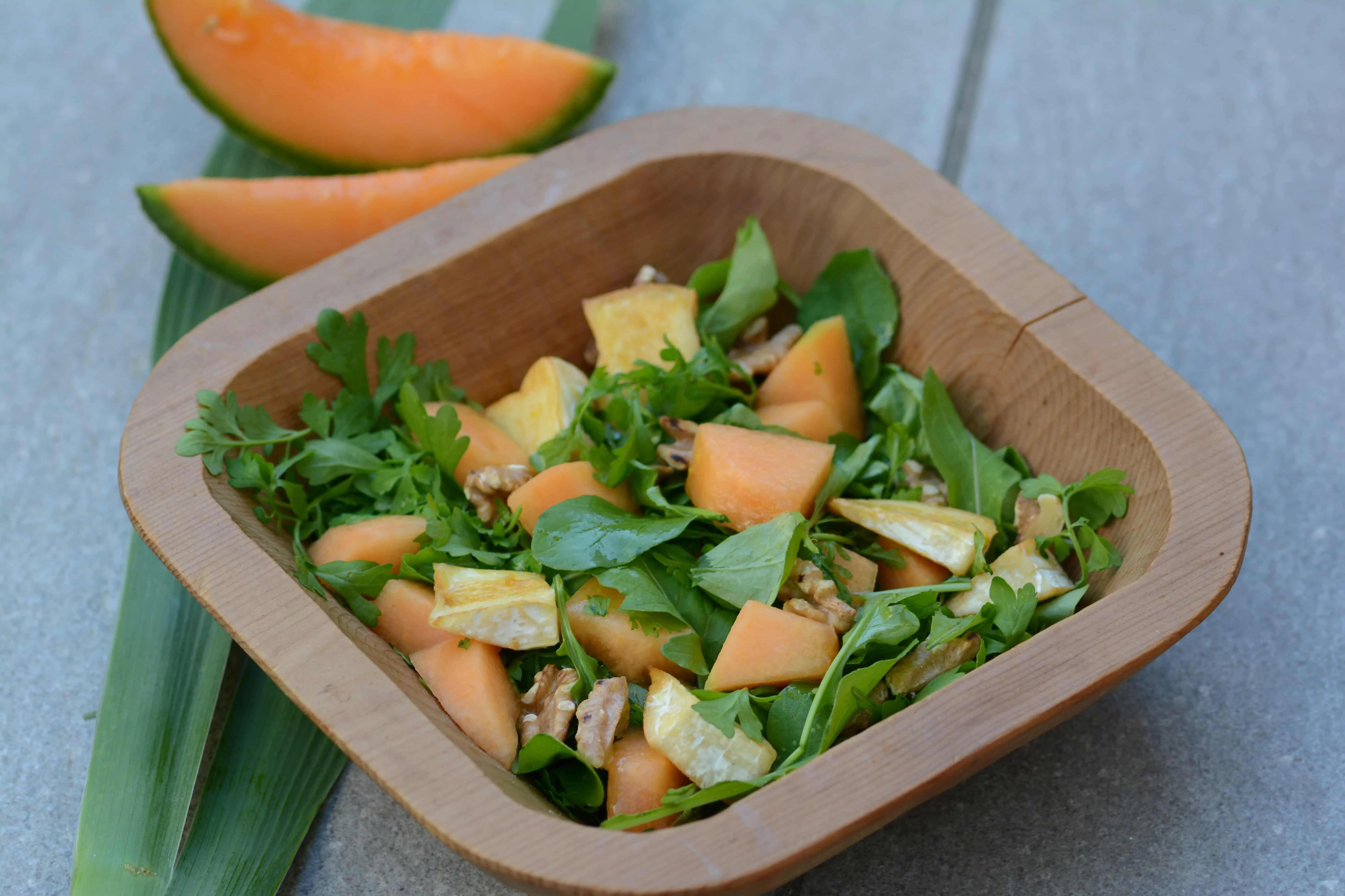 Insalata di melone con brie