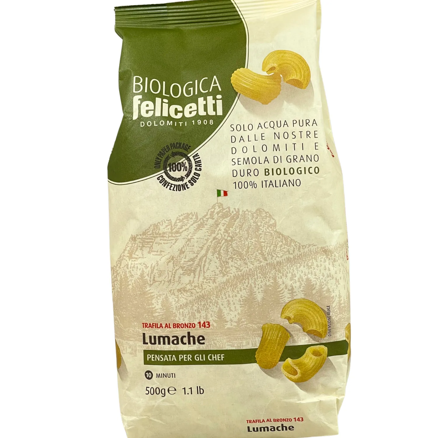 Lumache Nudeln Bio 500 g Felicetti