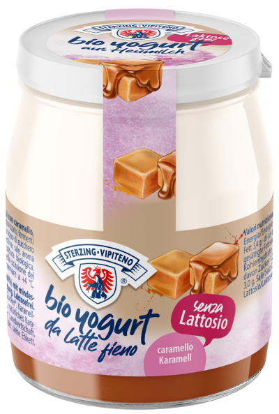 Yogurt caramello senza lattosio  (in vetro) 150 g