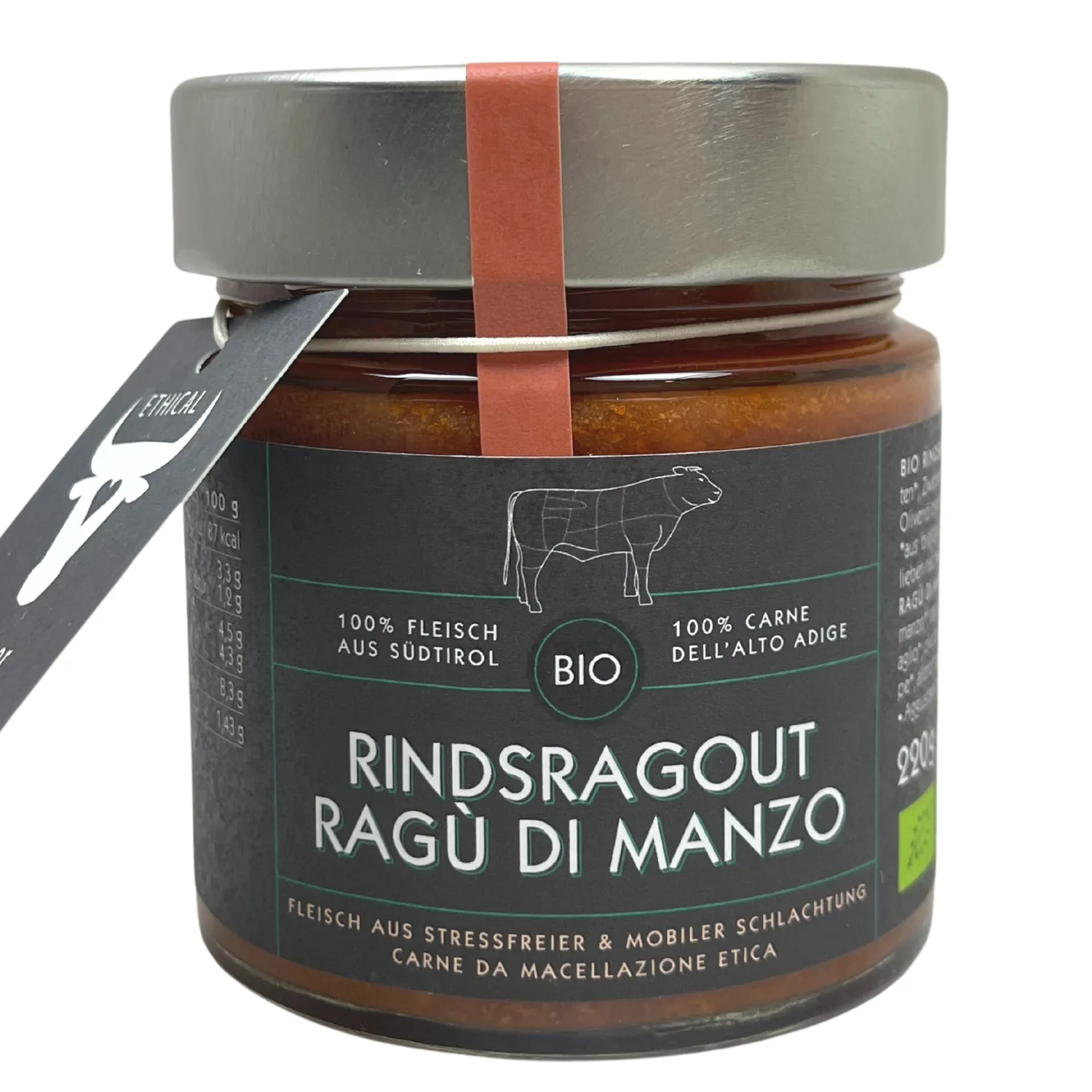 Ragout di manzo Ethical Beef Bio 220 g