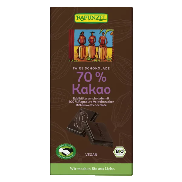 Cioccolato fondente 70% Bio 80 g