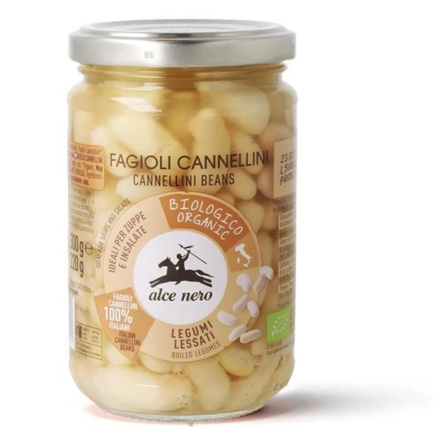 Fagioli cannellini lessati al naturale Bio 300 g