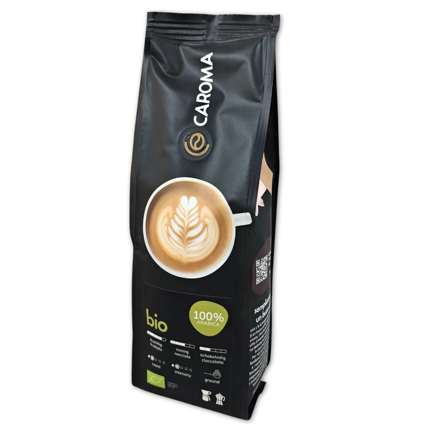 Caffe Caroma macinato 100% arabica Bio 250 g
