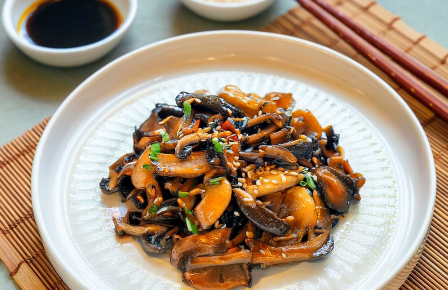 gebratene shiitake