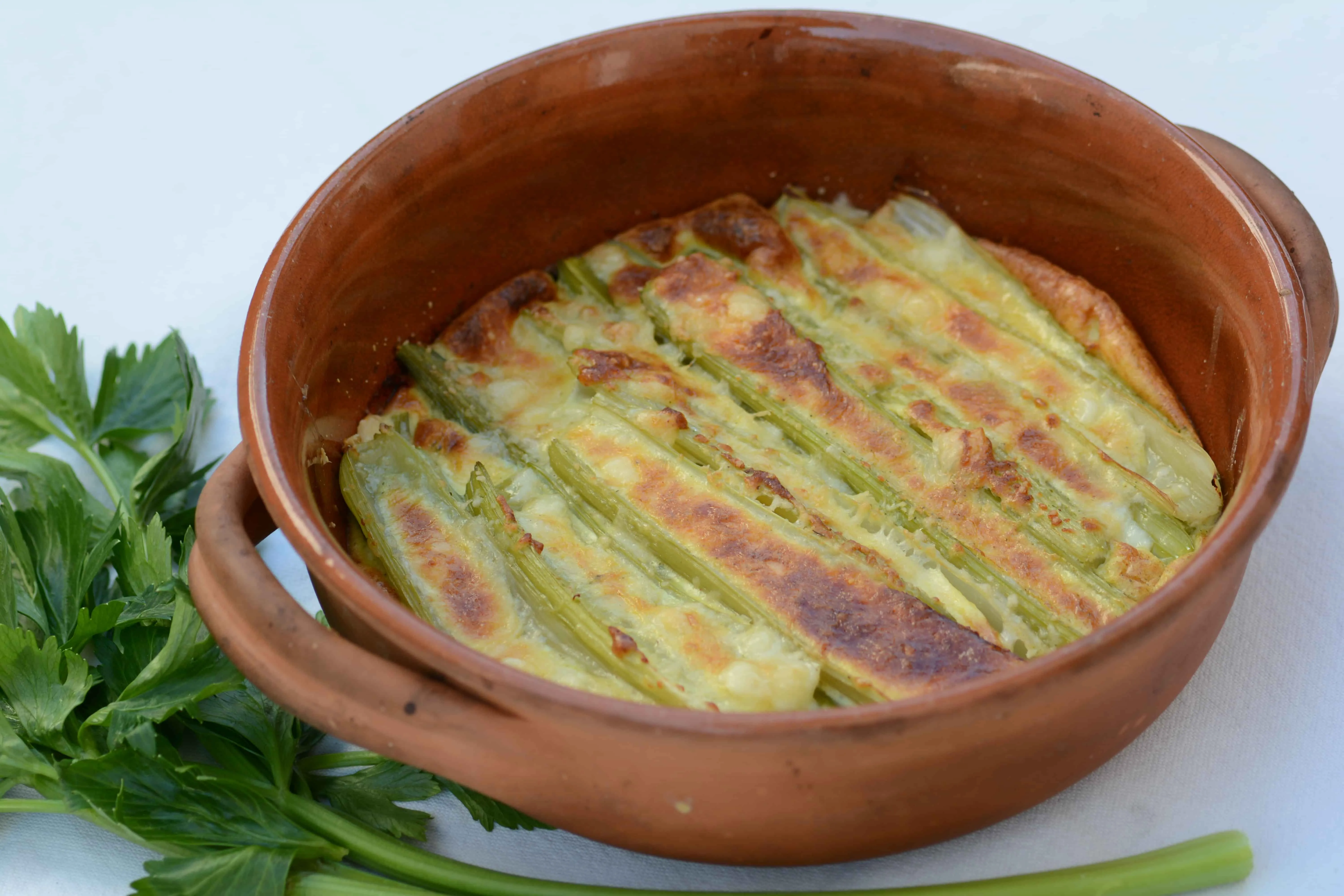 Stangensellerie überbacken