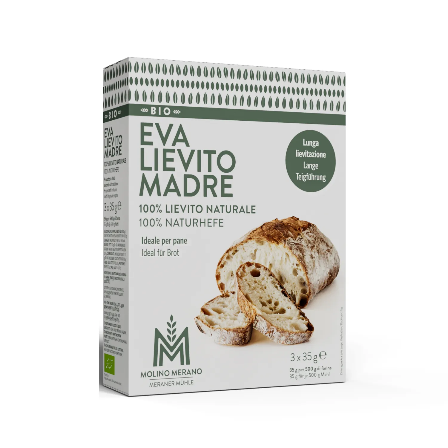 Lievito Madre Naturhefe EVA getrocknet Bio 3*35 g