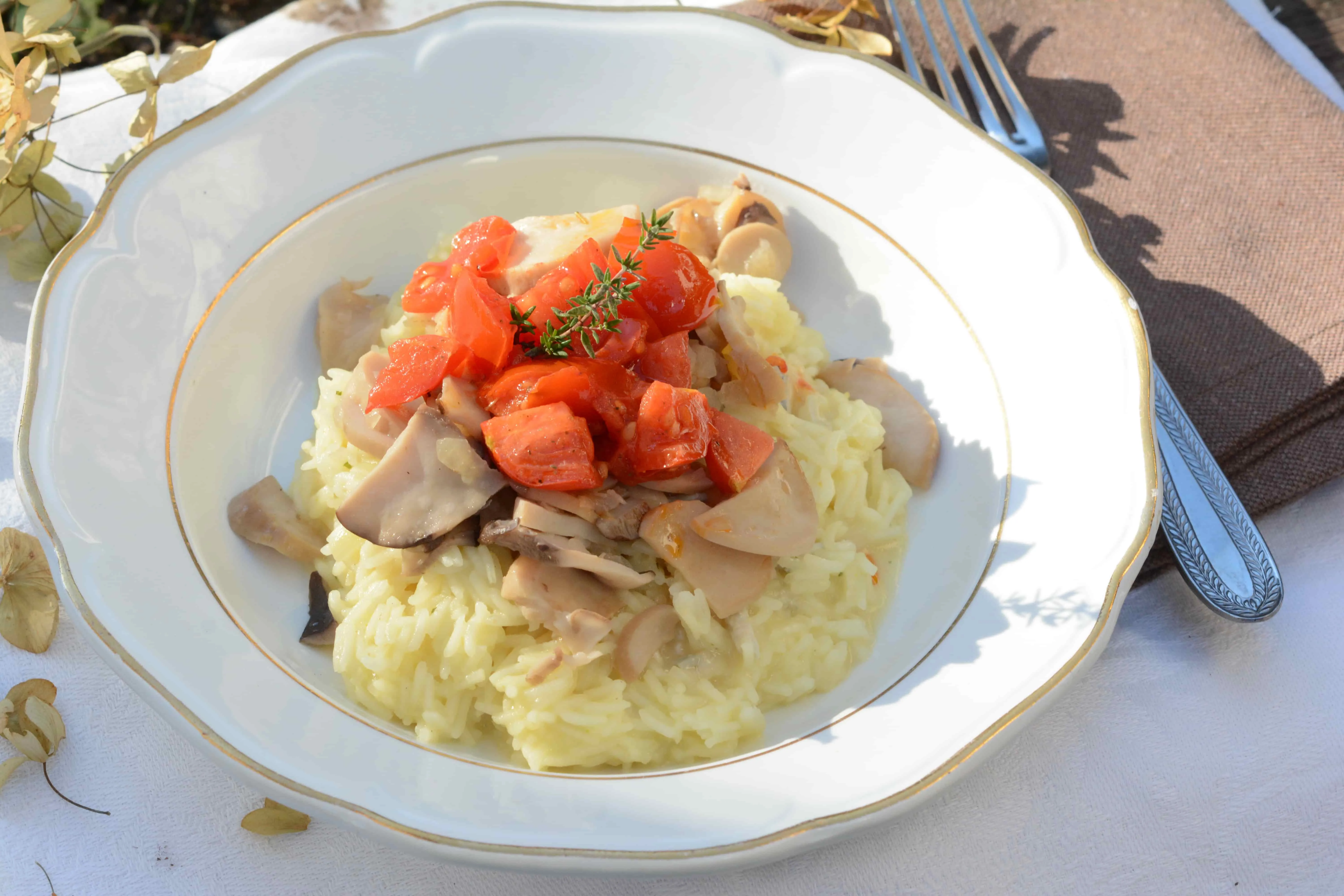 Risotto mit Shiitake und Gorgonzola