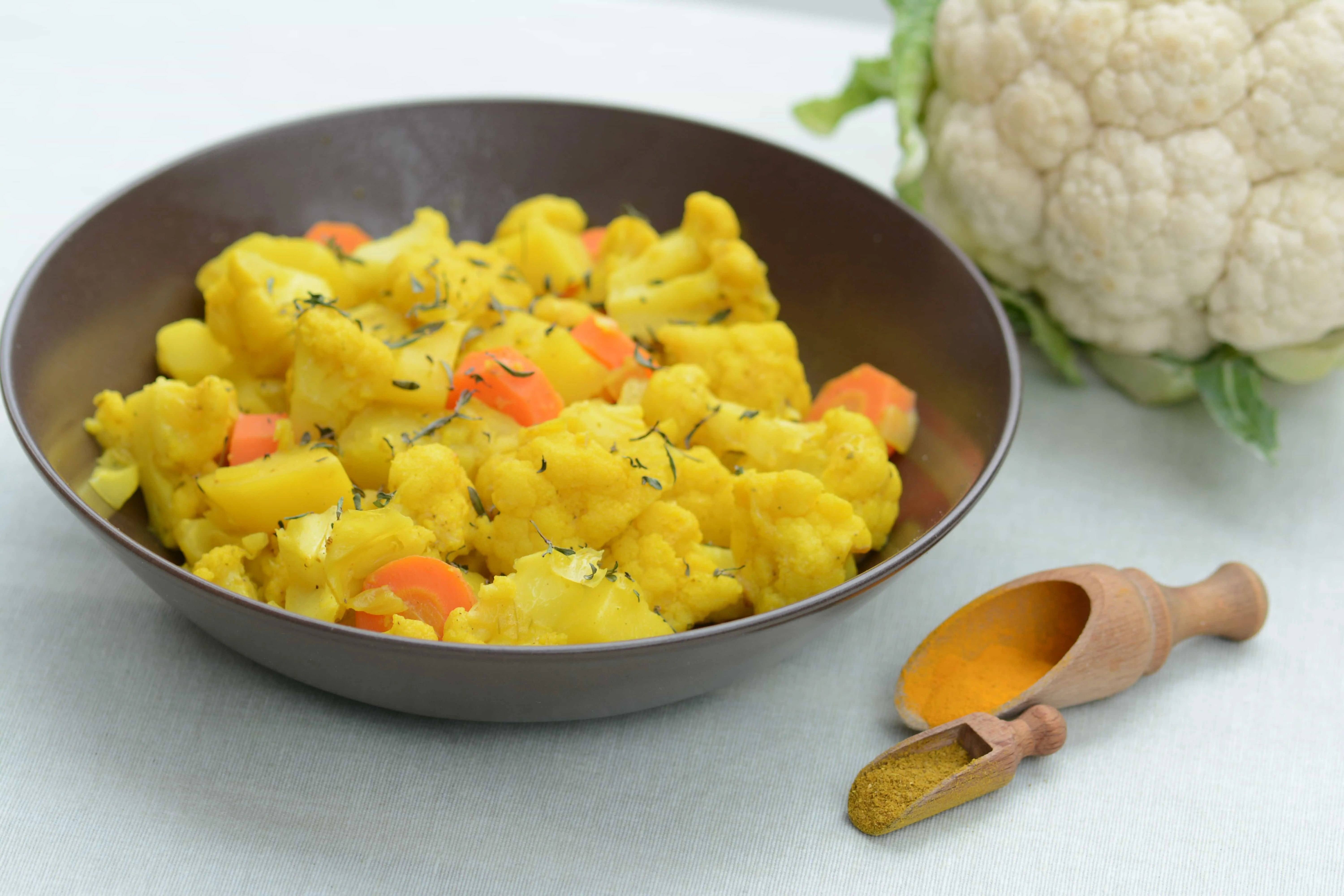 Cavolfiore e patate in padella