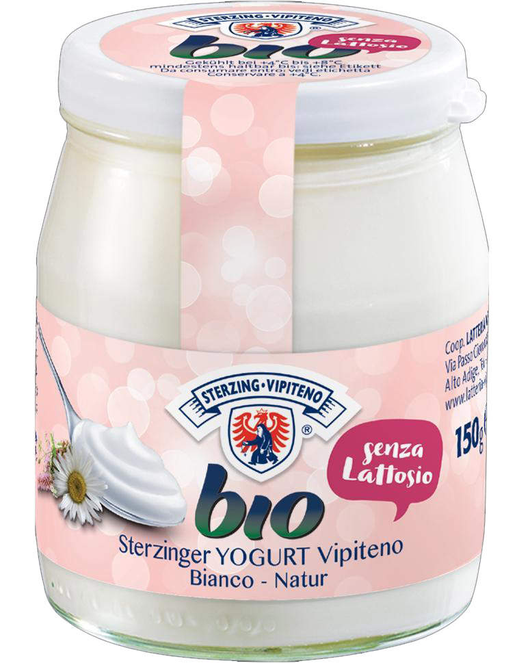 Yogurt naturale senza lattosio (in vetro) 150 g