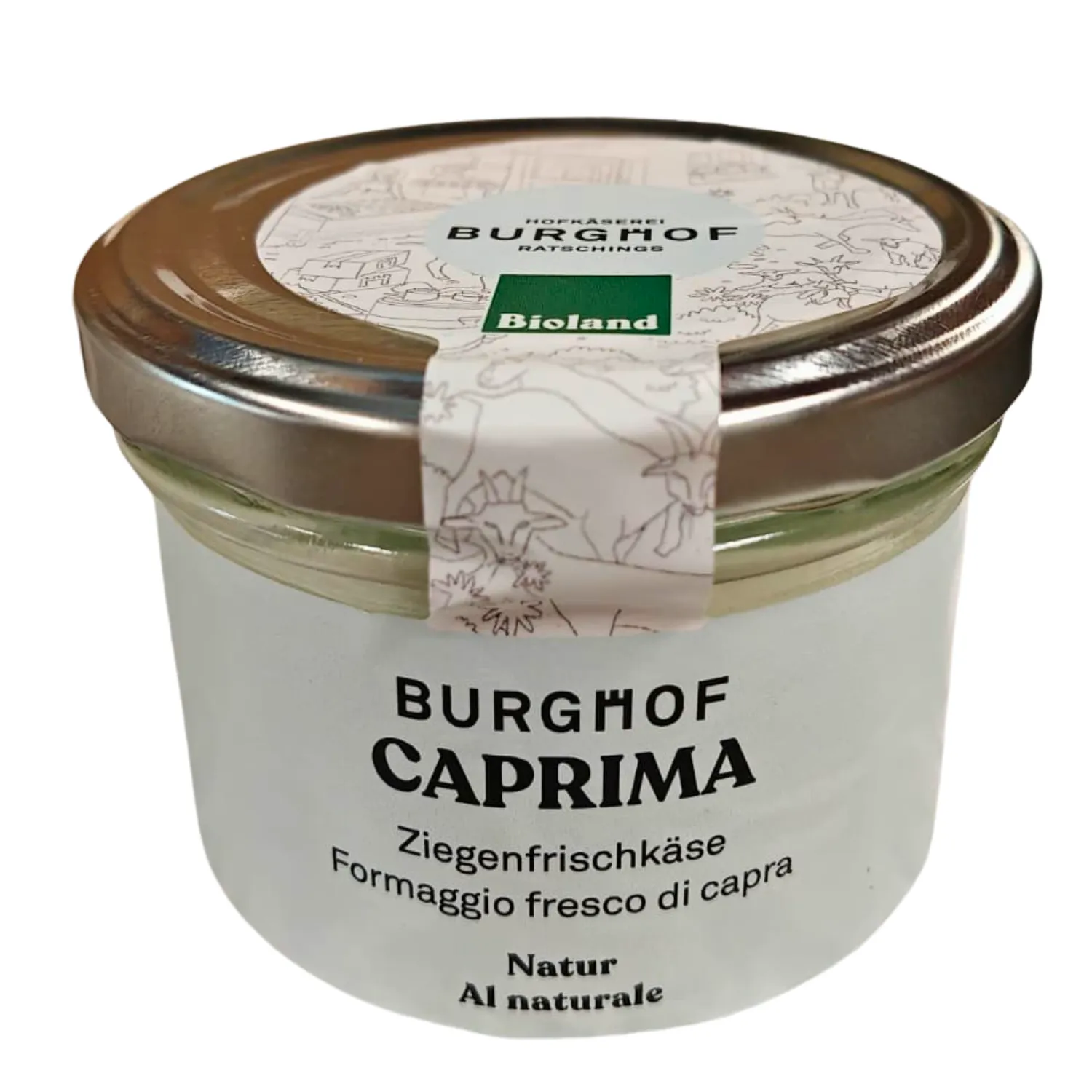 Caprima - formaggio fresco di capra al naturale Bio ca 180 g