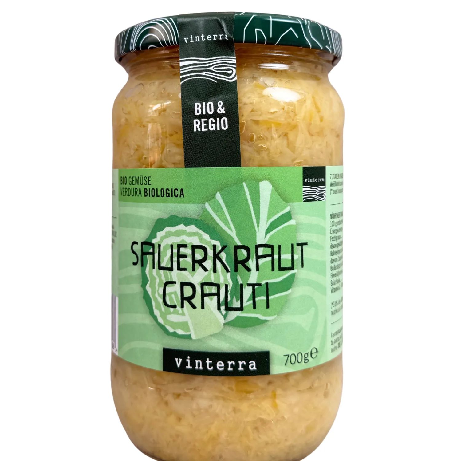 Sauerkraut Bio 700 g im Glas