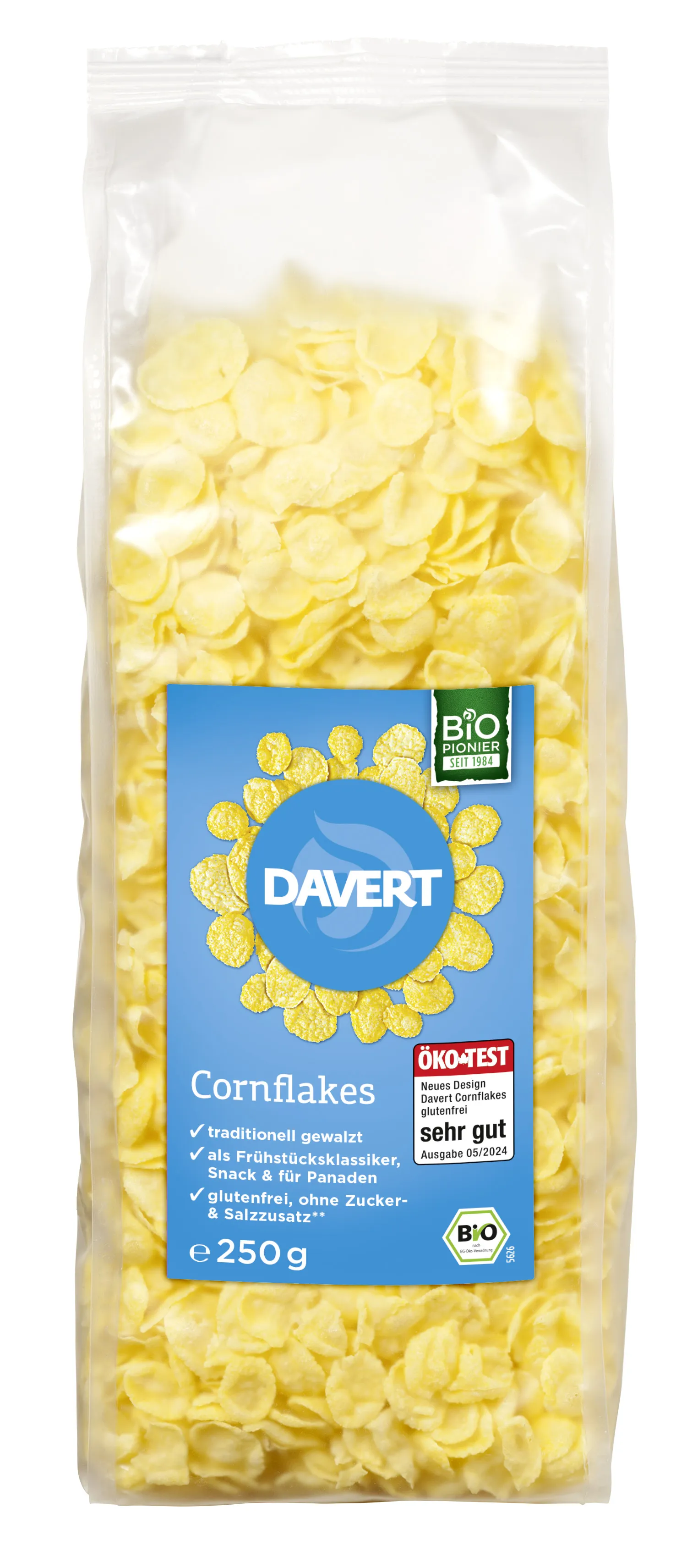Cornflakes ohne Zucker Bio 250 g
